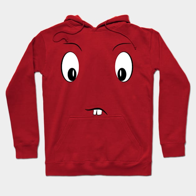 Funny cartoon face Hoodie by melcu